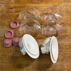 Breast Pump Accessories Set - Clear and White